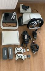 Xbox 360 pro + 2 controllers, extra opslag en racestuur, Ophalen of Verzenden, Controller, Xbox Original