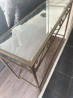 Sitetable - plantentafel ijzer met glasplaat, 25 tot 50 cm, 100 tot 150 cm, Gebruikt, Rechthoekig