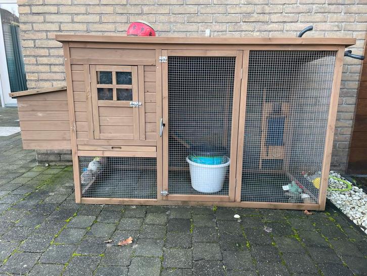 Kippenren, Dieren en Toebehoren, Pluimvee | Toebehoren, Zo goed als nieuw, Kippenhok of Kippenren, Ophalen
