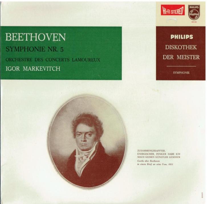 Beethoven, Igor Markevitch – Symphonie Nr. 5 Hi-fi Stereo, Cd's en Dvd's, Vinyl | Klassiek, Zo goed als nieuw, Classicisme, Orkest of Ballet