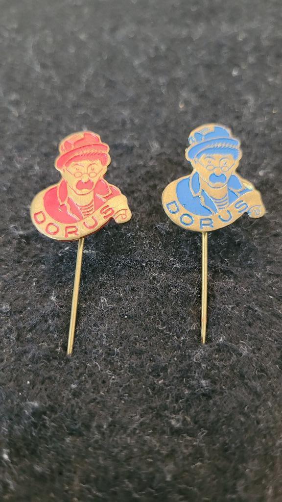 Dorus speldjes, Verzamelen, Speldjes, Pins en Buttons, Zo goed als nieuw, Speldje of Pin, Figuurtje, Verzenden