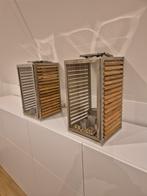 2 grote windlichten Riviera Maison 26x26x50 cm, Huis en Inrichting, Ophalen, Zo goed als nieuw, Overige materialen, 25 tot 50 cm