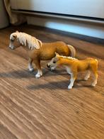 Schleich Haflinger 13280 met veulen, Ophalen of Verzenden, Gebruikt, Overige typen