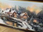 Kerst schilderij met verlichting. The Bradford Exchange, Diversen, Kerst, ., Nieuw, Ophalen of Verzenden, .