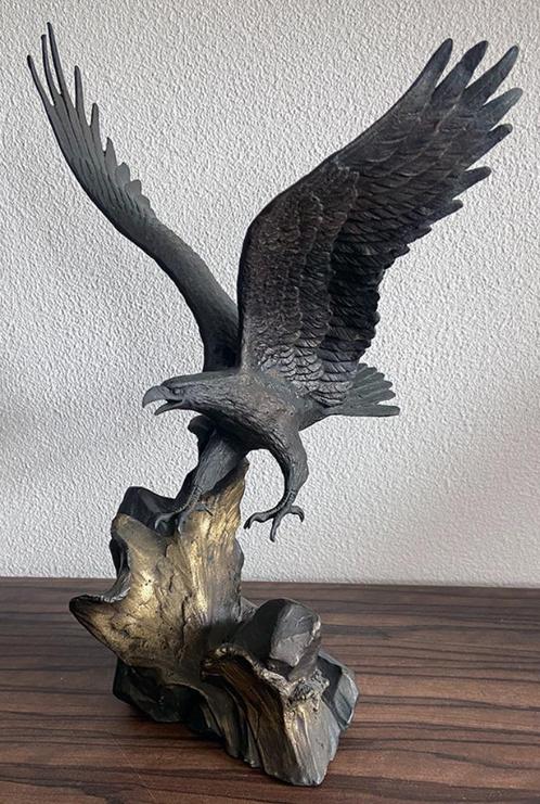 Wings of Glory Bronze Eagle Statue Ronald Van Ruyckevelt Fra, Antiek en Kunst, Kunst | Beelden en Houtsnijwerken, Ophalen