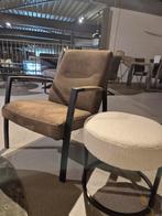 Fauteuil metaal Olijfgroen, Ophalen, Zo goed als nieuw, Metaal