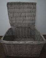Rieten Fietsmand met Deksel - 37cm Breed, Ophalen of Verzenden, Gebruikt