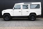 Land Rover Defender 110 | 7 PERSOONS | TREKHAAK | STOELVERWA, Gebruikt, Radio, Leder en Stof, Wit