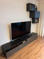 Besta TV Meubel met wand kasten (beton look), Ophalen, Zo goed als nieuw, 200 cm of meer, Minder dan 100 cm