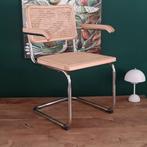 6x Thonet stijl Cesca Breuer buisstoel rotan webbing leuning, Huis en Inrichting, Overige kleuren, Ophalen of Verzenden, Zo goed als nieuw