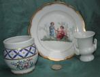 3 oude Limoges porselein items, Ophalen of Verzenden