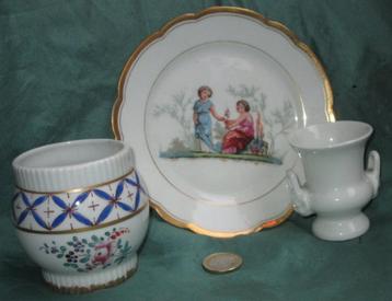 3 oude Limoges porselein items beschikbaar voor biedingen