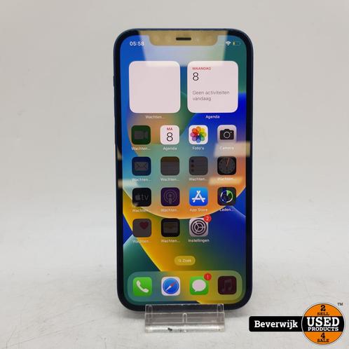 Apple iPhone 12 64GB Accu 100% | Blauw - In Nette Staat, Telecommunicatie, Mobiele telefoons | Apple iPhone, Zo goed als nieuw