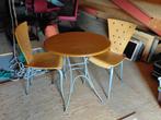 keukenstoelen en tafel, Huis en Inrichting, Stoelen, Ophalen, Gebruikt, Twee, Overige kleuren