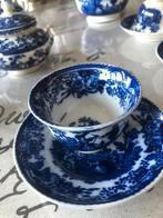 Servies uit 1848-1855! Gemerkt. Donkerblauwe afbeeldingen., Ophalen of Verzenden