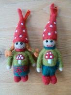 Kerstboomhangers, van vilt een jongen en meisje, als nieuw!, Diversen, Kerst, Ophalen of Verzenden, Zo goed als nieuw