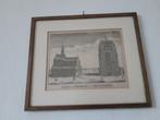 Ets/Gravure Sint Vituskerk en Oldehove Leeuwarden, Antiek en Kunst, Kunst | Etsen en Gravures, Ophalen