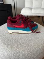 Nike Air Max 1 'Burgundy Teal' 38,5, Ophalen of Verzenden, Zo goed als nieuw, Overige kleuren