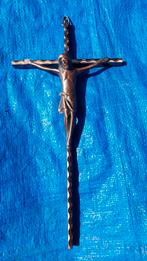Kruisbeeld messing / koper Jesus, Verzamelen, Ophalen of Verzenden, Zo goed als nieuw, Overige typen