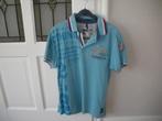 mooi blauw zomer polo shirt leuke print medium merk twinlife, Ophalen of Verzenden, Zo goed als nieuw, Maat 48/50 (M), Blauw