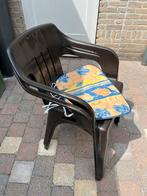 Tuinstoel, 2st bruin en/of 2st wit, Tuin en Terras, Tuinstoelen, Ophalen, Gebruikt, Kunststof