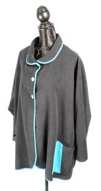 Jaboba Zwarte mantel wijd model maat XL, Kleding | Dames, Jassen | Winter, Zwart, Maat 46/48 (XL) of groter, Ophalen of Verzenden