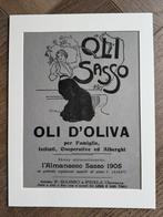Art Deco - Olijf olie - Italiaans - 1907 - Retro, Ophalen of Verzenden