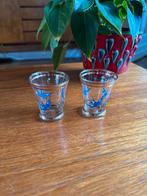 Vintage Borrelglaasjes Zwaluw - Set van 2, Antiek en Kunst, Antiek | Glas en Kristal, Ophalen of Verzenden