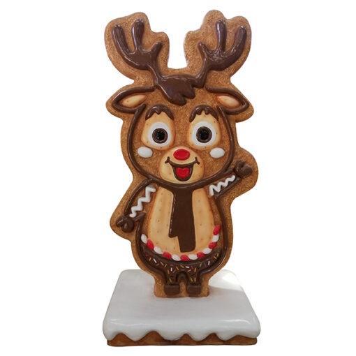 Gingerbread reindeer with base – Rendier 120 x 78 x 46 cm, Diversen, Kerst, Nieuw, Ophalen