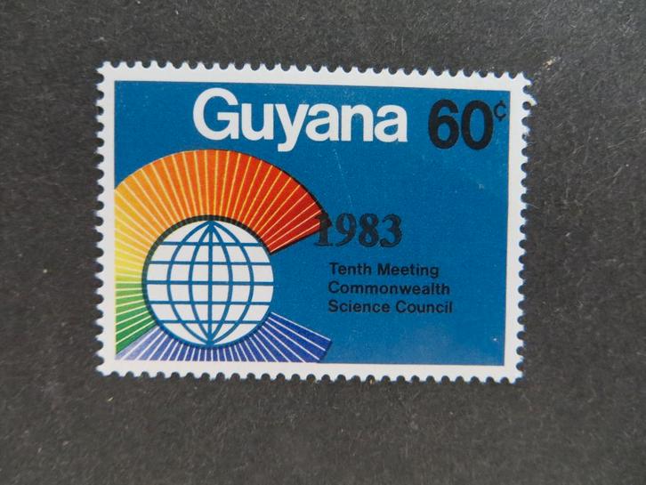 A01196: Guyana  60 c, Postzegels en Munten, Postzegels | Amerika, Noord-Amerika, Ophalen of Verzenden