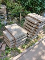 40/60 grindtegels 50 dik 24 stuks gratis af te halen, Gebruikt, Ophalen of Verzenden, 10 m² of meer, Beton