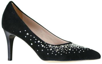 Nieuwe Stijlvolle Mauro Teci suède pumps met strass - 39,5 beschikbaar voor biedingen
