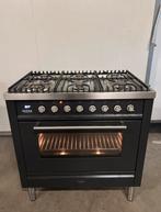 Luxe Boretti 5 pits Antraciet - 90 cm, Witgoed en Apparatuur, Fornuizen, 60 cm of meer, Grill, Zo goed als nieuw, Inbouw