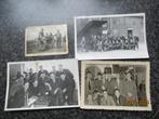 4 OUDE ORIGINELE FOTO`S - MILITAIREN  - BATALJON  MAGAZIJN, Ophalen of Verzenden, Landmacht, Nederland, Foto of Poster