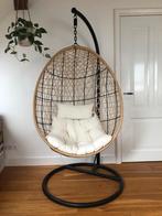 Hangstoel met Standaard - Naturel, Huis en Inrichting, Stoelen, Bruin, Ophalen of Verzenden, Zo goed als nieuw, Metaal