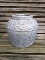 Prachtige aardewerk bloempot, Overige kleuren, Aardewerk of Porselein, Ophalen of Verzenden, Zo goed als nieuw