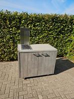 Buitenkeuken op wieltjes met elektrische grill, Ophalen