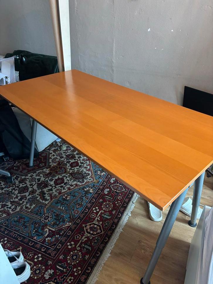 Ikea Galant Bureau 160x80cm - Zo goed als nieuw, Huis en Inrichting, Bureaus, Zo goed als nieuw, Bureau, In hoogte verstelbaar