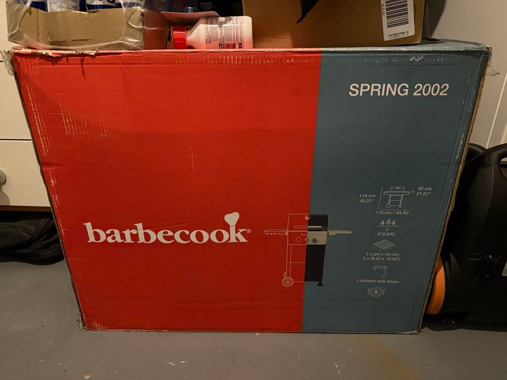 Barbecook Spring 2002 Gasbarbecue + Antargaz Take5 Fles, Ophalen of Verzenden, Zo goed als nieuw