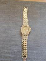 Goude kleur horloge met steentjes, Ophalen of Verzenden