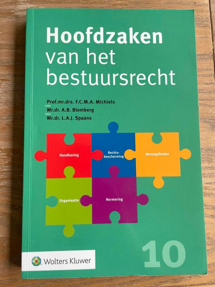 Hoofdzaken van het bestuursrecht, Boeken, Studieboeken en Cursussen, Zo goed als nieuw, WO, Alpha, Ophalen of Verzenden