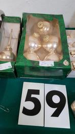 59 ] kerstboom hangers champagne kleur, Diversen, Kerst, Ophalen of Verzenden, 'T Olde Gre-j, Info@toldegrej.nl, Endepoelstraat 20f Didam