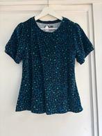 King Louie velvet shirt blauw panter L, Kleding | Dames, T-shirts, Ophalen of Verzenden, Zo goed als nieuw, Blauw, Korte mouw