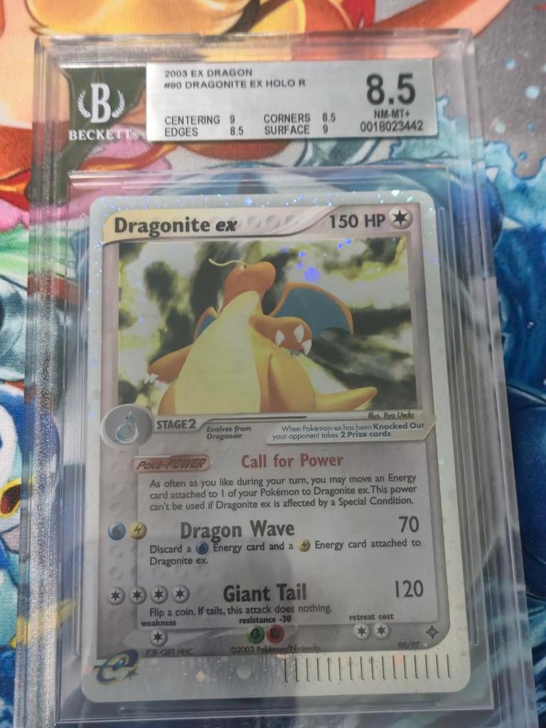 Dragonite ex #90 Ex Dragon 2003 BGS 8.5, Ophalen of Verzenden