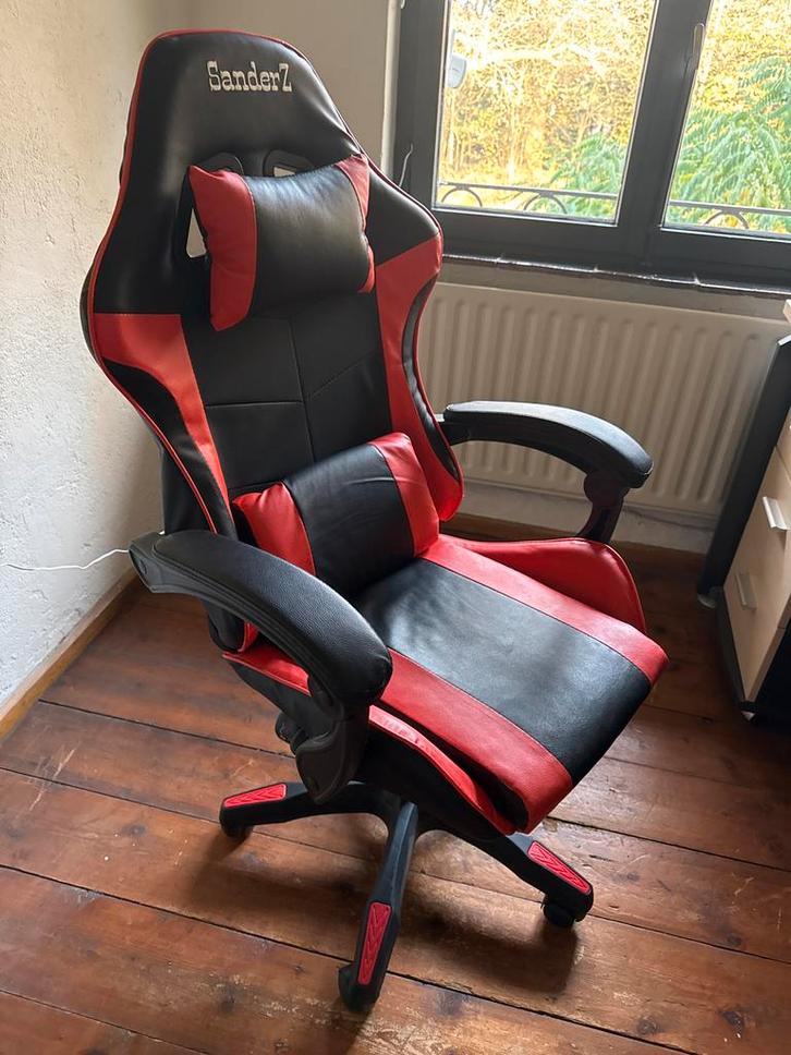 Gaming/Bureaustoel - Zo goed als nieuw, Huis en Inrichting, Bureaustoelen, Zo goed als nieuw, Bureaustoel, Zwart, Ergonomisch