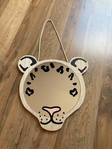 Panter spiegel blank hout/glas beschikbaar voor biedingen