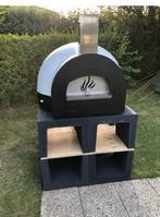 Pizzaoven houtgestookt - wit 80 x 80 binnenmaat, Ophalen, Zo goed als nieuw
