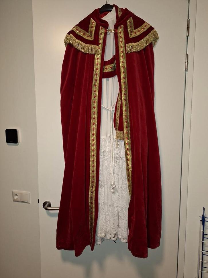 Compleet Sinterklaas kostuum fluweel, Diversen, Sinterklaas, Gebruikt, Ophalen