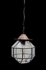 Amsterdamse School lantaarn lamp ca 1910-1920, Ophalen of Verzenden, Glas, Minder dan 50 cm, Vintage art deco antiek mid century amsterdamse school