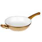 Nieuwe Genius gouden koekenpannen 24cm en 28cm, Nieuw, Koekenpan of Braadpan, Ophalen of Verzenden, Aluminium